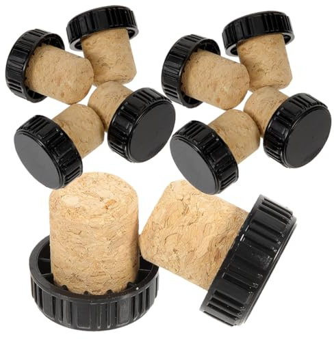 IWOWHERO 24 Pièces Bouchons pour Bouteilles de Vin Fait Maison Bouchons Liège Étanches Adaptés Plupart des Bouteilles Verre