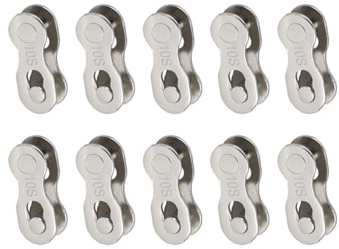 10pcs 10 Speed Bike Chain Quick Link, Rustproof Bicycle Connector Road