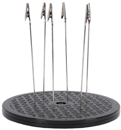 Depisuta Paint Spraying Turntable, 360 Degree Rotation Model Painting Stand Base Holder with 6 Clip Stick, Spray Work Painting Stand Modeling Tools for Airbrush Hobby Model Parts