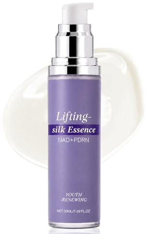 NAD+PDRN Essence Serum Gesicht 50ml, Straffende Gesichtsserum Damen, Face Serum for Women Anti Aging S erum, Feine Linien und Hauterschlaffung verbessern, Feuchtigkeitsspendend, Korean Skincare