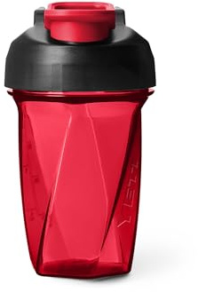 YETI Yonder Helimix Vortex Blender Shaker Bottle Holds up to 20oz | No Blending Ball or Whisk | USA Made | Portable Pre Workout Whey Protein Drink Shaker Cup | Dishwasher Safe, Rescue Red