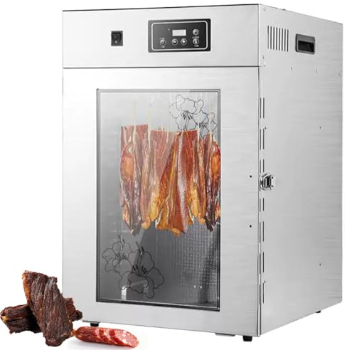 Deshidratador De Alimentos Giratorio De 360° Con Control De Temperatura 30-90 ℃, Caja De Acero Inoxidable Con Ganchos 14/30, Panel De Control LED, Capacidad De Secado 15/30 Kg 15kg/time-Standard