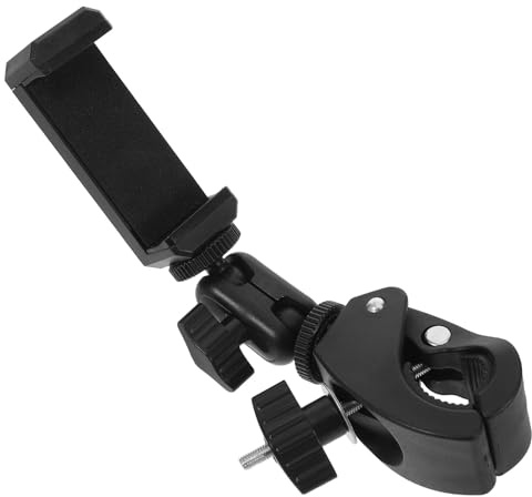 TOYANDONA Pince de Lyre pour Clarinette Noire, Support de Téléphone Rotatif et Réglable pour Instruments à Vent, Clip de Fixation Rapide Compatible Pupitre Pliable, Accessoire pour Musique