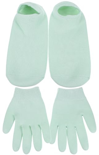Generic Moisturizing Gel Gloves Random Color for Dry Hands 4pcs for Skin Care and Repair Reusable Plant Gel and Fabric Material, Soft and Hydrating Gloves for Women and Men