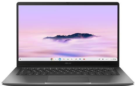 ASUS Chromebook CX1405CTA-S61092 - Ordenador Portátil 14 Full HD (Intel Core 3 N355, 8GB RAM, 128GB eMMC, Graphics, ChromeOS) Gris Roca - Teclado QWERTY español