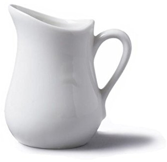 Cks Traditionellen Stil Weiße Mini-Keramik 25Ml Gießen Krug (Packung mit 6)