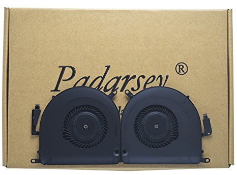 Padarsey CPU-Lüfter links und rechts, kompatibel mit 38,1 cm (15 Zoll) MacBook Pro A1398 2013 2014 2015 Serie, kompatible Teilenummer KDB06105HCA03AEL KD06105HCA04AEM