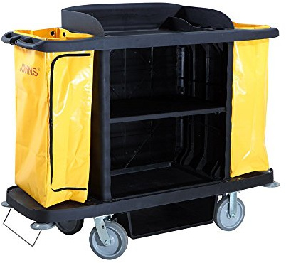 García Pou 193.62 Reinigungswagen, ohne Türen 153.6 X 55.4 X 125.20 cm, 1 Stück, schwarz