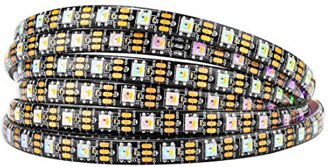 BTF-LIGHTING RGBW RGBWW Warmes Weiß SK6812 5m 60LEDs/m Schwarz PCB IP65 | ähnlich WS2812B Individuell adressierbar Flexibel 4 farbe in 1 LED Traumfarbe LED Streifen DC5V