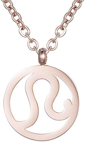 Morella Damen Halskette Sternzeichen Edelstahl Rosegold im Samtbeutel
