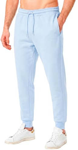 RIPT Essentials RCPNT764 Joggingbyxor för män Soft Touch Loungewear träningsbyxor joggingbyxor joggingbyxor, Kashmir blå, L