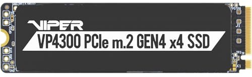 Patriot Viper VP4300, 2TB PCIe Gen4 x4 NVMe M.2 SSD, bis zu 7400MB/s sequenzielle Lese- und 6800MB/s sequentielle Schreibgeschwindigkeiten