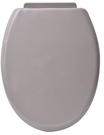 Tendance - Abattant wc pp 18 pouces attaches plastiques - taupe