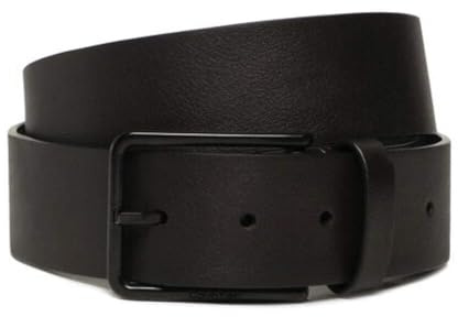 Calvin Klein Herren Gürtel Concise Nubuck 3,5 cm Ledergürtel, Schwarz (Ck Black), 95