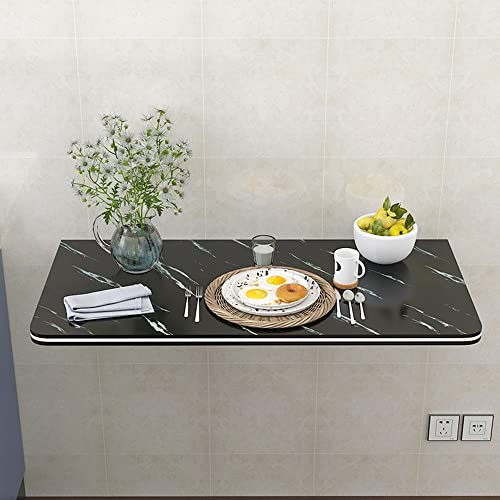 XUAN Tavolo Pieghevole A Ribalta per Spazi Piccoli, Tavolo Pieghevole A Muro Tavolo da Lavoro Ribaltabile, Tavolo da Pranzo Cucina, Tavolini da Appoggio Bianco/Nero