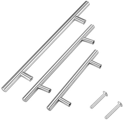 Türklopfer, Schrankknöpfe, Küchentürgriffe, Edelstahl, gerade, Schrankknöpfe, Schrankmöbelgriff (Größe: S)