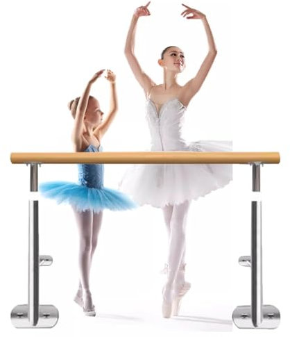 Ballettstange Feste Ballettstange für den Haushalt für Erwachsene und Kinder, an der Wand montierte Beinpressstange aus Edelstahl, 500 kg Tragfähigkeit (Color : Wall Installation, Size : 1m/3.3FT)