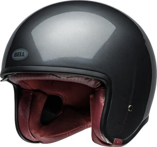 Bell TX-501 Solid ECE Helm – Tradition & Innovation: Moderne Features in klassischer Jethelm-Form, Farbe: Starship Grey, Größe: XL