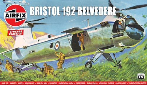 AIRFIX - A03002V Bristol 192 Belvedere, Flygplan För Åldrar + 8 År