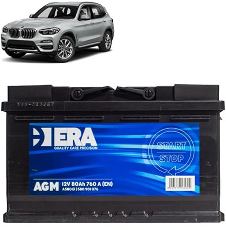 Batteria 80Ah A.G.M. per BMW X3 F97 18 20 30 40d gasolio Mild-Hybrid 2017+