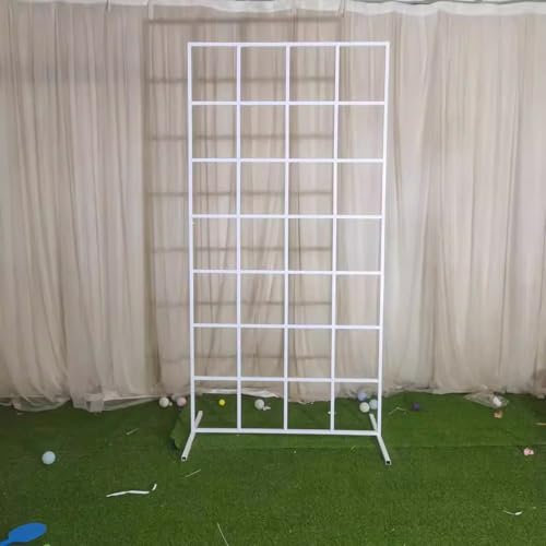 Arch Palloncini Struttura Metallo Struttura Arch Palloncini Ferro, Struttura per Palloncini, Arch Matrimonio Struttura, Decorazioni Floreali per Palloncini(White,1.2 * 2.1m)