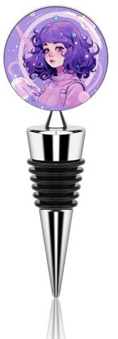 I Like Purple Bottle Stopper Beverage Bottle Sealer Reusable Wine Stopper Personalised Champagne Stopper Unique Wine Bottle Corks Keep Fresh Suitable for Standard