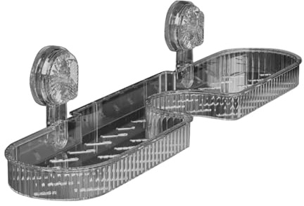 Scaffale portaoggetti per rubinetto sopra il lavandino, organizer multifunzionale per doccia con ventosa rimovibile, portasapone e supporto per strofinacci, per cucina e bagno, scaffale portaoggetti