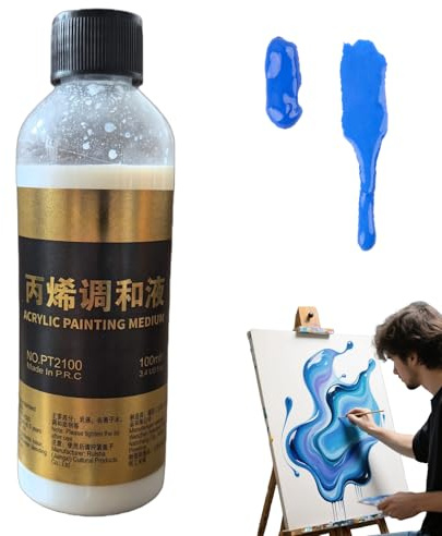 Zuasdvnk Verdünner für Acrylfarbe | Fluidifizierungshilfe 100 ml – Viskositätskorrektor und technische Zusatzstoffe für Präzisionsmodelle