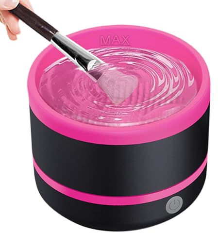 Makeup Brush Cleaner - Foundation and Sponge Cleaner | Rechargeable Tool for Foundation Brushes Concealer Eyeshadow Blusher