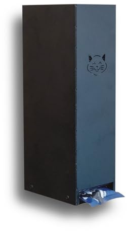 Jakes Farm Yard Wall Mount Cat Food Pouch Dispenser – Black Steel Organiser for Wet Food Pouches – Cat & Dog Pet Feeder Holder – UK Made