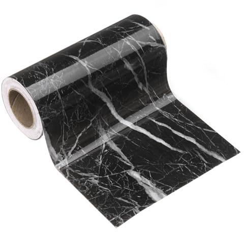 sourcing map Papel tapiz de grano de madera de 5 pulgadas x 16.4 pies, PVC, autoadhesivo, marco texturizado, impermeable, papel tapiz decorativo para pared, para suelo, puerta, mesa, gabinetes