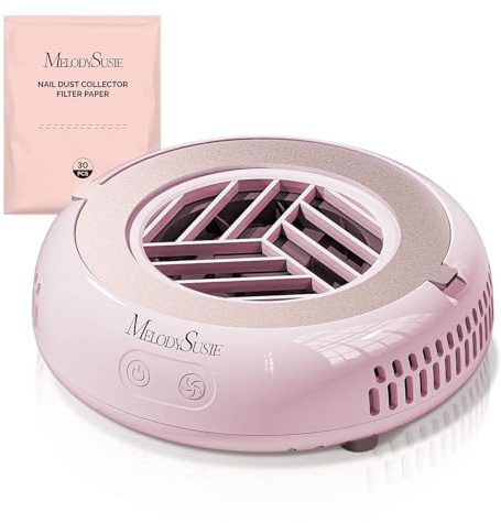 MelodySusie Pocket Nagelstaubsauger HProA für Nägel Maniküre Nageldesign | 6000RPM, 30 Einwegfilter, 3 Saugmodi, Tragbarer Kompakt und Mini für Acryl-Nagelpolitur, Salon und Heimgebrauch