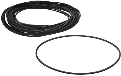 UTHCLO 30 Stück Gummiriemen für Kassettenrekorder 130mm X 1,2mm Schwarzer Antriebsriemen für Cd- Dvd und Videorecorder Geräuscharm für Tonbandgeräte und Plattenspieler