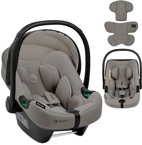 LIONELO ASTRID i-Size Seggiolino Auto Neonati 40-87cm Ovetto gr 0+ Montaggio rivolto all'indietro, Cintura di sicurezza a 3punti Protezione laterale Inserto Dri-Seat
