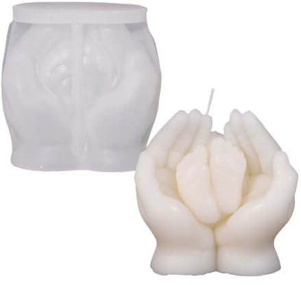 Moldes de Silicona para Velas | Fácil Desmoldeo Decorativos,Moldes de Silicona Reutilizables para Hacer Velas,para, Escayola, Resina, Epoxi, Decoración Hogar y Guardería, Arte,
