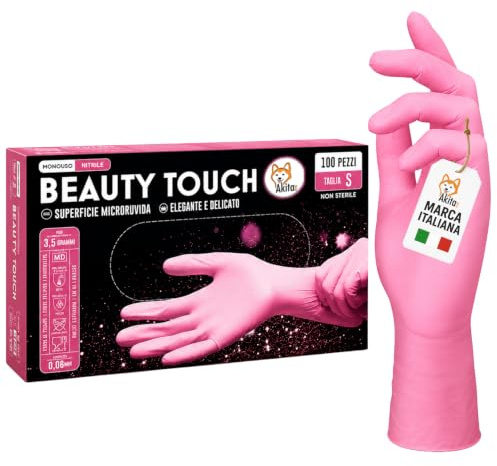 AKITAInk Guanti Monouso in Nitrile Nero, Senza Lattice e Senza Polvere, Ipoallergenici, Resistenti, 200 Pezzi, Taglia S, per Estetica, Tattoo, Settore Alimentare e Sanitario