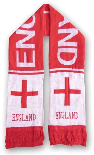 Sonia Originelli Fanschal Strickschal Länder - Langschal mit Fransen EM WM Fußball Fanartikel 16 x 150 cm