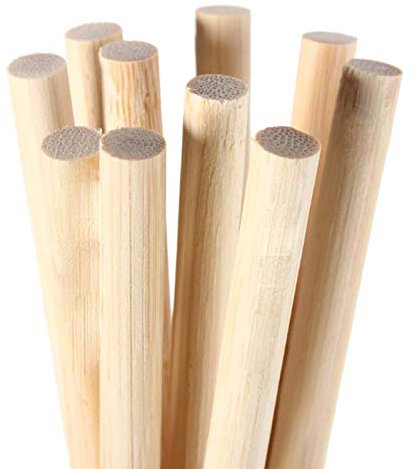 Dowel 12mm x 30cm x 10 Rods Long Rich Smooth Pine Wood 12mm Diameter Used for Trade, DIY, Craft, Baking, Cakes, Stands