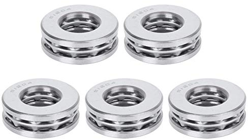 5 Stück 51204 Axialkugellager, hochpräziser Lagerstahl, einseitiges Rollen-Industriezubehör mit ebenem Druck, Innendurchmesser 20 mm Außendurchmesser 40 mm
