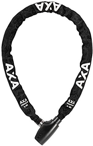 AXA Absolute 5-90 Kettenschloss – Länge 90 cm – Sicherheitsstufe 7 – Stahlglieder 5 mm – Hohe Sicherheit