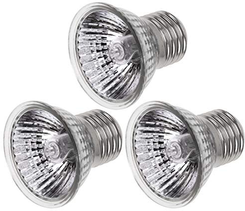 balacoo Reptile Heat Lamp- 3pcs Reptile Light Bulb Reptile Heating Lamp Bulb Heating Emitter Heat Light Bulb for Lizard Aquarium Snake Pet