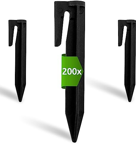 ECENCE Erdnägel für Mähroboter 200 Stück für Begrenzungskabel