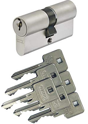 ABUS A93 Doppelzylinder 35/65mm mit 6 Schlüssel, mit Not-u. Gefahrenfunktion und Bohrschutz, Profil C73 C83
