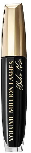 L'Oréal Paris Mascara, Schwarze Wimperntusche für extra Definition, extra Volumen und extra Pflege, Volume Million Lashes Balm Noir, Nr. 01 Schwarz, 1 x 8,9 ml