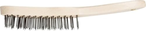 PFERD 43698004 Cepillo de mano HBU | 4 filas, alambre de acero de diámetro 0,35 – Uso universal