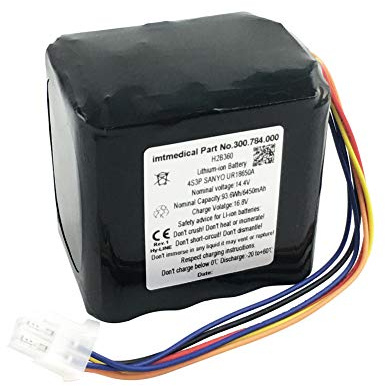 H2B360 para Bellavista 1000 Imtmedical 300.784.00 Baterías de ventilador 14.4V 6450mAh Li-Ion Batería recargable