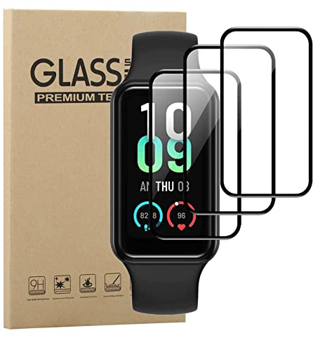 GEJEFA Protector de Pantalla para Amazfit Band 7, [3 Piezas] TPU Film HD Flexible Protector, Anti-Scratches, Sin Burbujas, Alta Definición, Protector para Amazfit Band 7