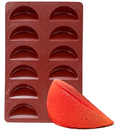 Maé - Moule Quartiers 12 Alvéoles - Silicone Alimentaire Premium Anti-Adhérent - Souple, Démoulage Facile et Net - Résistant Températures -45°C / +280°C - 20 ml
