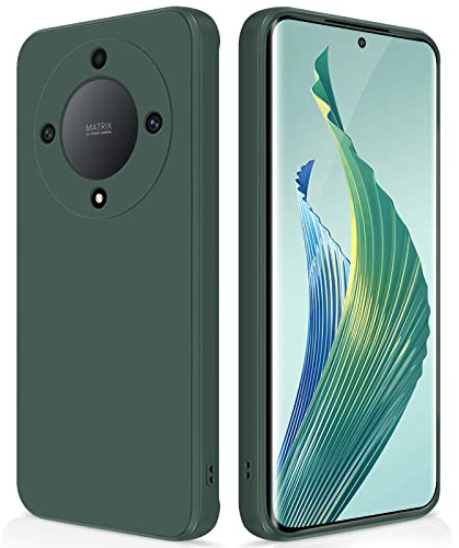 GiiYoon Funda para Honor Magic 5 Lite 5G, Case de Silicona Suave de TPU Funda Protector de Goma Fexible Prueba Liviano y a Delgado de Golpes Antirrayas para Teléfono Honor Magic 5 Lite 5G(Verde)