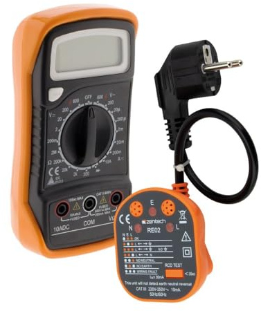 Multimètre digital + testeur de prise - Zenitech